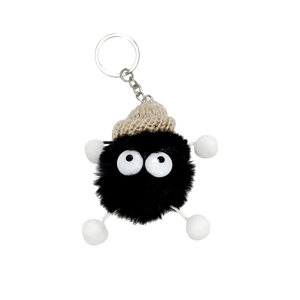 cute big eyes briquette doll keychain student good-looking bag decoration pendant couple key chain small gift Item Picture