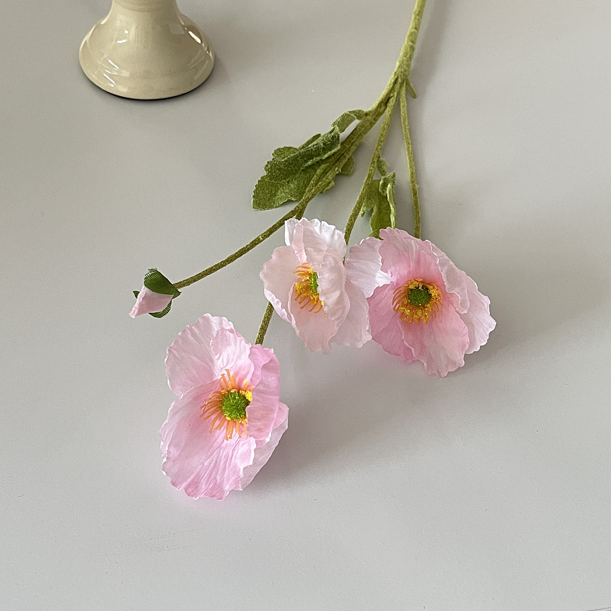 flocking yu meiren emulational flower and silk flower poppy flower internet celebrity fake flower wedding wedding hall home decoration photography props details Picture