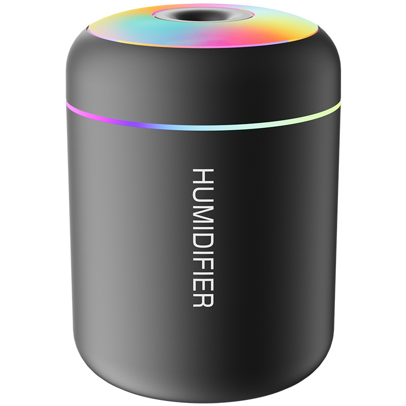 mars cannon ash humidifier usb mini car small mute heavy fog seven-color ambience light household air-conditioned room details Picture