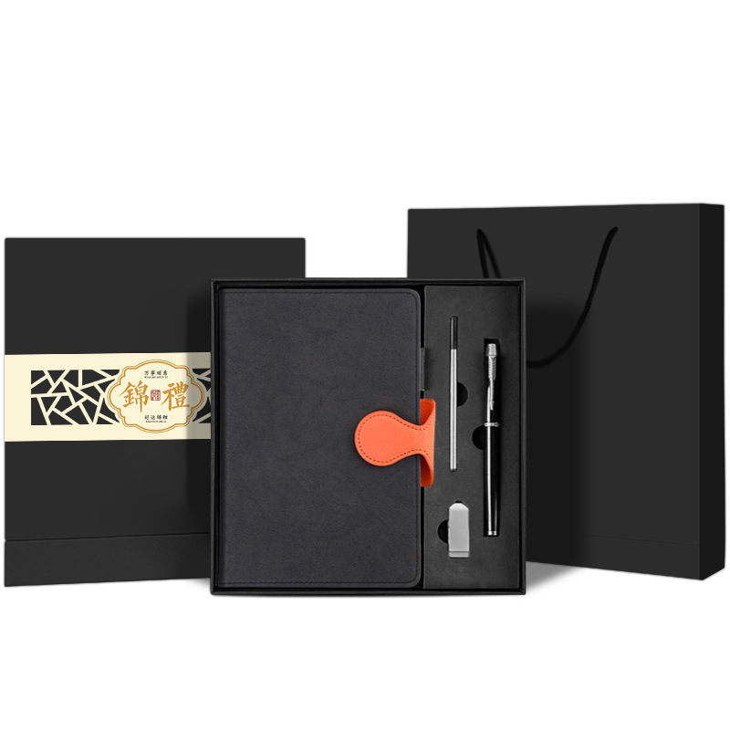 notebook gift box business simplicity enterprise gift school gift printed logo graduation gift notepad full figure