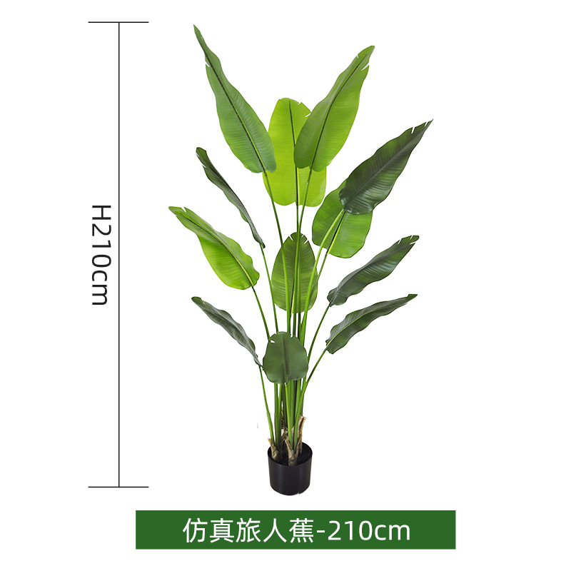 simulation ravenala green plant entry luxury home decorative potted plant canna fake trees floor landscaping simulated plants bird of paradise Application Scenario