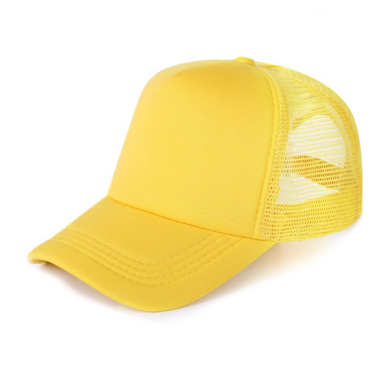 advertising hat customized logo embroidery baseball peaked cap sponge two-color foreign trucker hat customized sponge mesh cap Application Scenario