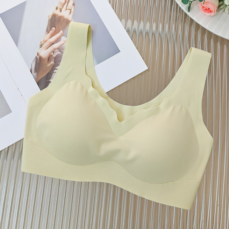one-piece thin section traceless wireless fixed cup large size push up breast holding sports underwear women's beauty back bra Application Scenario