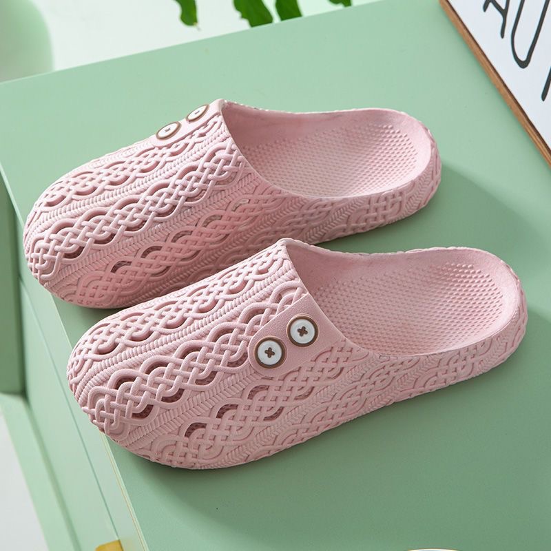 spring and summer hot-selling hole shoes women's korean-style student home outdoor non-slip comfortable hollow breathable slippers wholesale delivery Item Picture