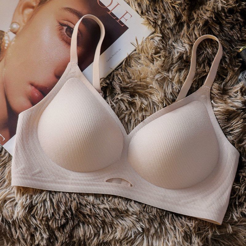 seamless underwear small breasts lady's push up no wire accessory breast push up soft support anti-sagging comfortable thin bra Item Picture