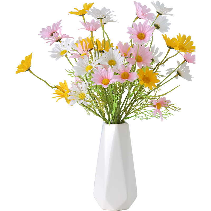 5 head little daisy simulation chamomile new york aster plastic fake flower silk flower domestic ornaments flower factory wholesale Item Picture