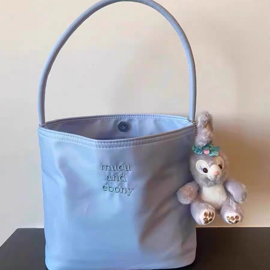 south korea much and eboy2025 new bucket bags women's simple casual all-match handbag nylon armpit full figure