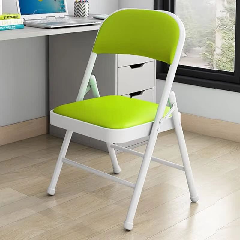 cross-border manufacturers folding chair outdoor plastic office white folding chair home backrest portable conference activity chair Specification drawing