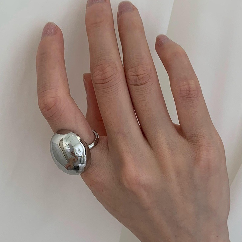 xiaohongshu new s925 sterling silver ring female summer ins style high-grade sense special interest light luxury non-fading silver accessories Application Scenario
