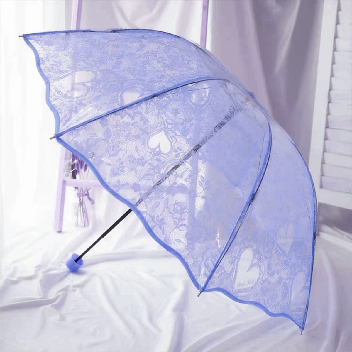 factory direct supply transparent self-opening umbrella 8 bone automatic fresh triple folding umbrella advertising umbrella gift umbrella logo printing Item Picture