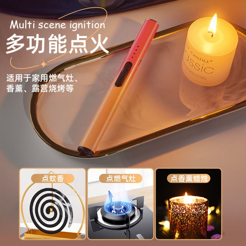 new fashion long pulse igniter charging electric arc lighter type-c fast charge burning torch cross-border Application Scenario
