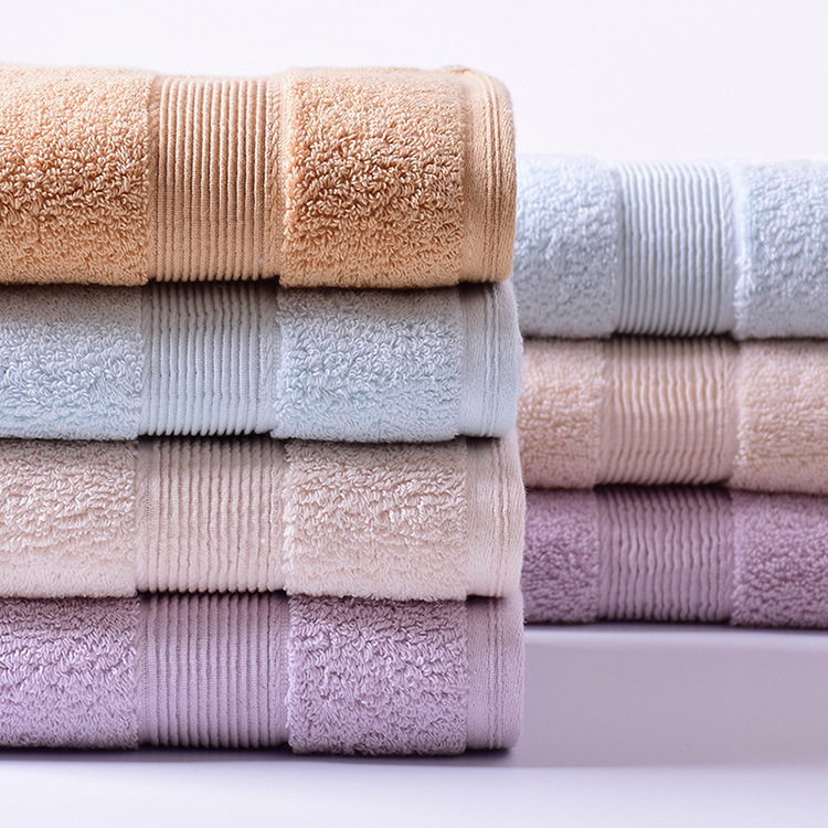 towel cotton thickened adult washing face 120g long-staple cotton hotel all cotton soft absorbent logo wholesale details Picture