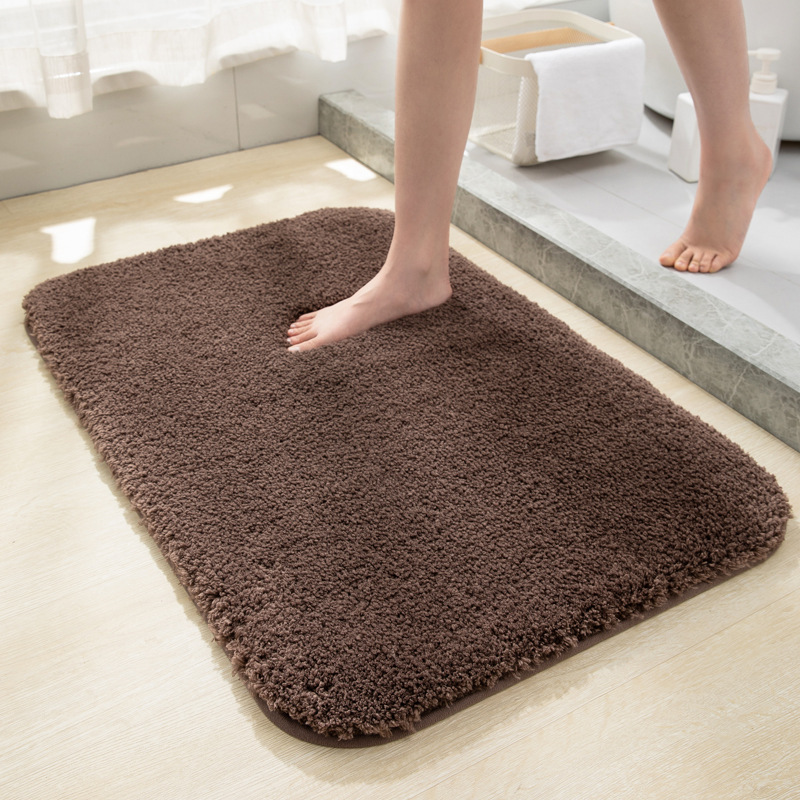 plush thickened floor mat carpet simple bathroom absorbent door mat square floor mat bathroom non-slip mat foreign trade Application Scenario