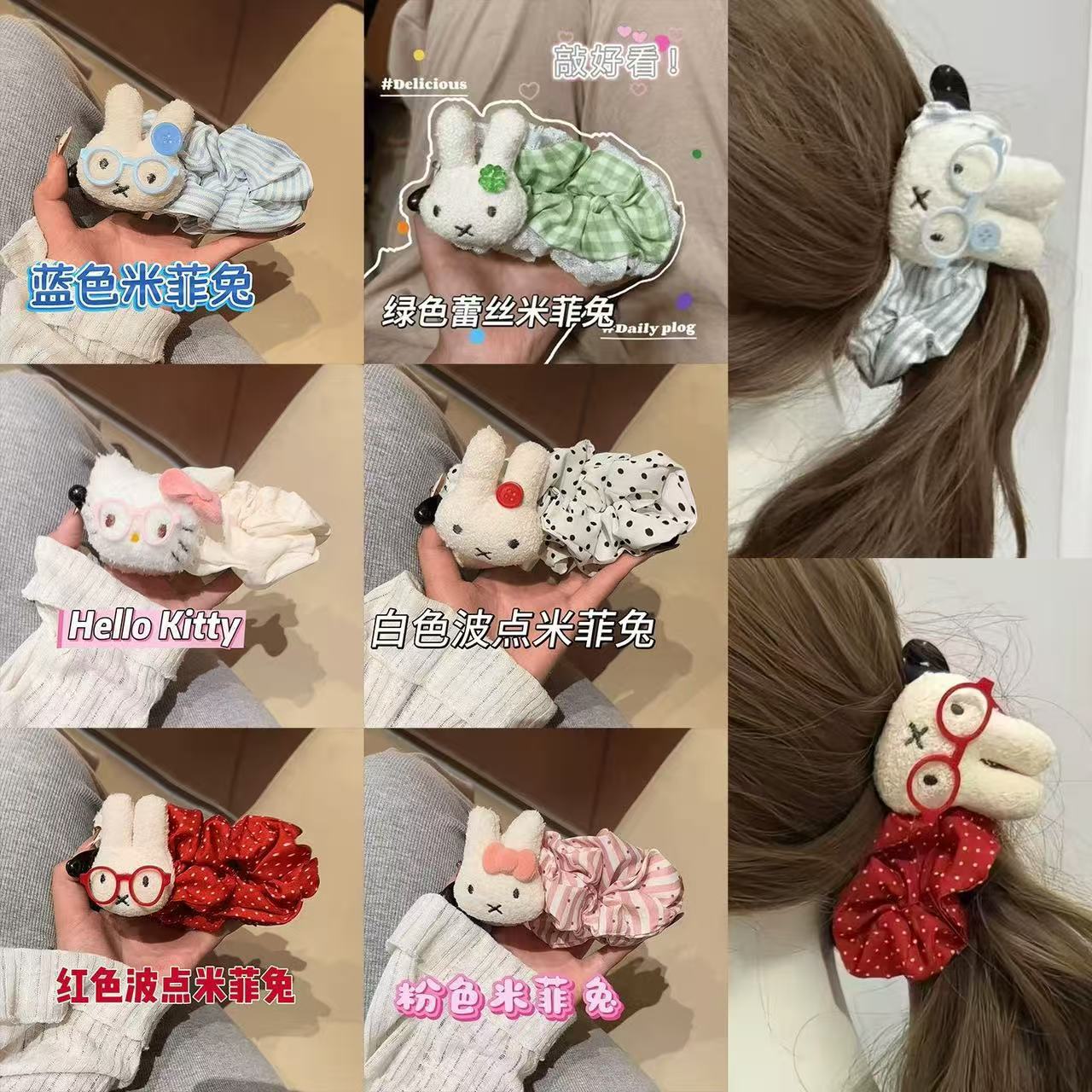 autumn and winter cute bear plush barrettes large furry hairpin girl side bang clip fresh cartoon hair accessories details Picture