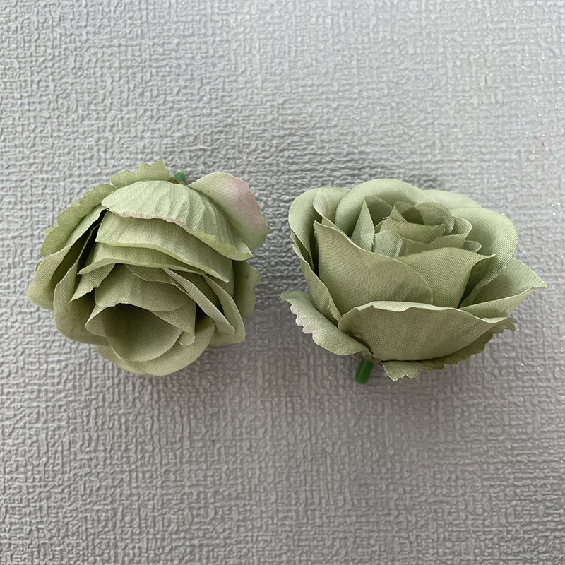5cm artificial rose flower head wedding celebration flower wall arch decorative fake flower cross-border amazon artificial roses single flower full figure