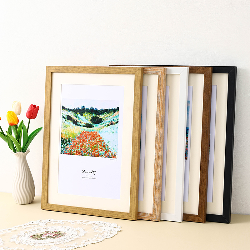 simple photo frame mounted picture frame wall-mounted a3-inch 16-inch table a4-inch 4-open 8k puzzle frame creative photo wall wooden full figure
