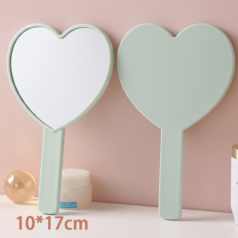 simple hand-held hand-hold mirror hand-held mirror portable portable beauty salon small mirror hand-held mirror makeup mirror Application Scenario