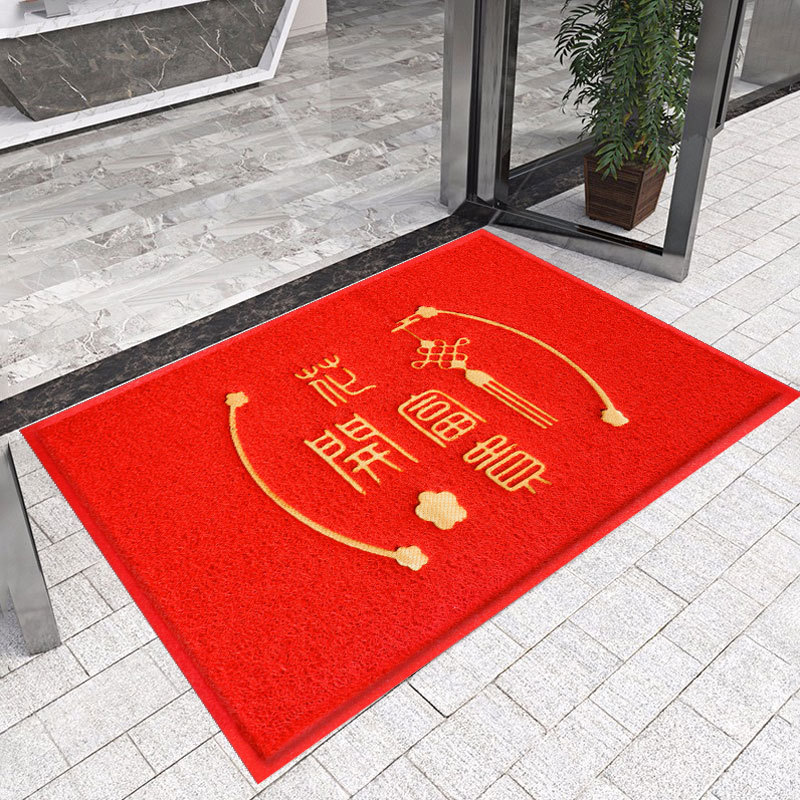 pvc carpet door wire ring foot mat entrance safe trip door mat welcome to non-slip mat floor mat Item Picture