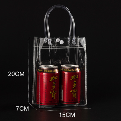factory direct supply spot pvc handbag with hand gift bag portable three-piece transparent pvc bag printed logo Application Scenario