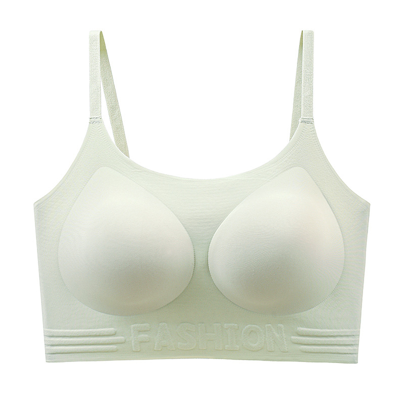 invisible liquid foundation seamless underwear women's breathable comfortable fixed cup without steel ring gathering bra Specification drawing
