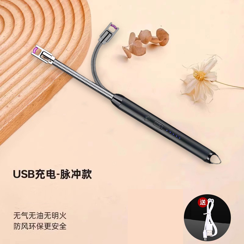 aromatherapy candle igniter charging lighter electronic long handle point incense moxibustion cannon fireworks firecrackers igniter details Picture