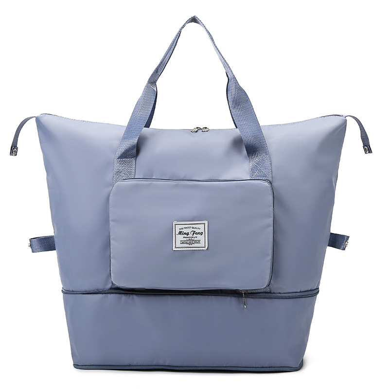 foldable large capacity travel bag dry wet separation swimming yoga fitness bag student travel short distance luggage bag Specification drawing