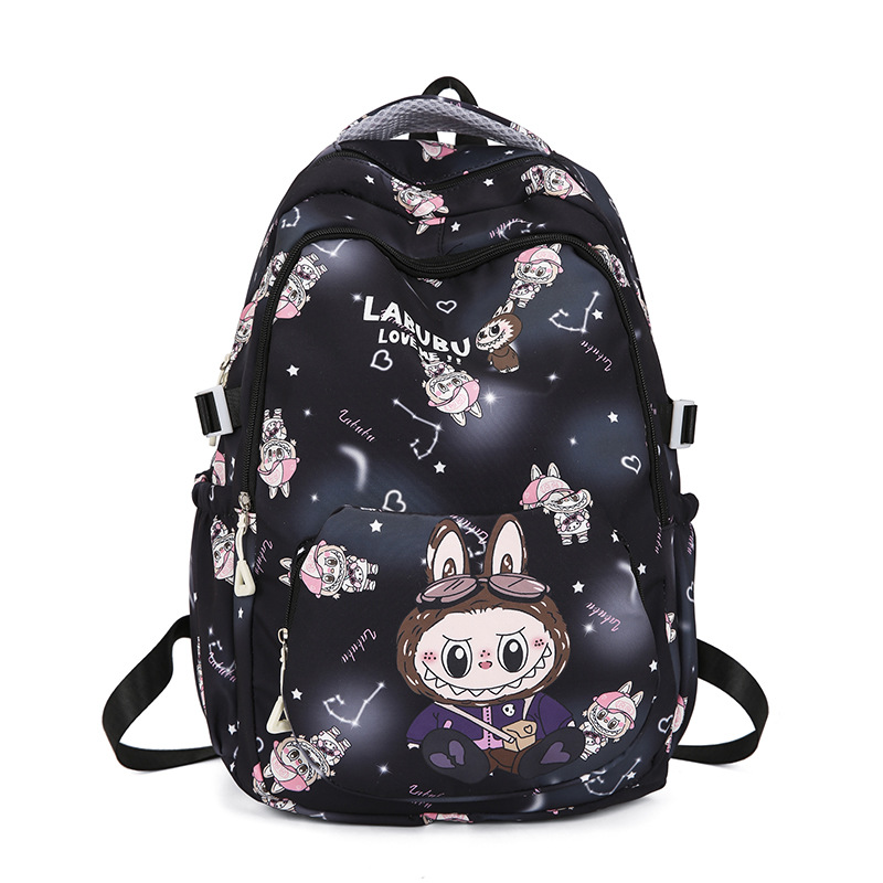 New 2024 Nylon fabric children's backpack for girls, kindergarten schoolbag, artistic student travel small backpack Item Picture