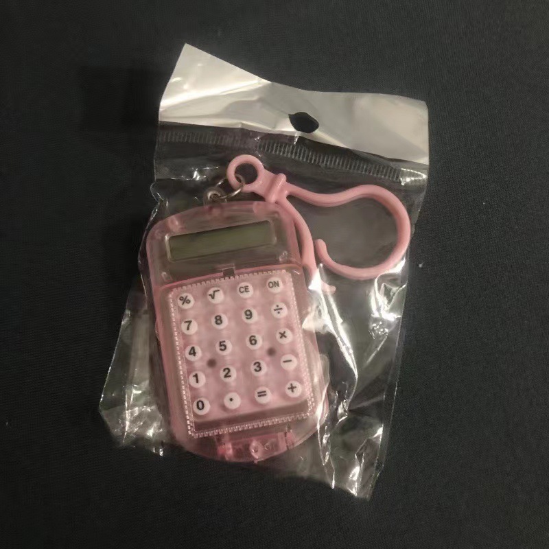 spot supply mini color lobster buckle portable small flip calculation student portable calculator support logo details Picture