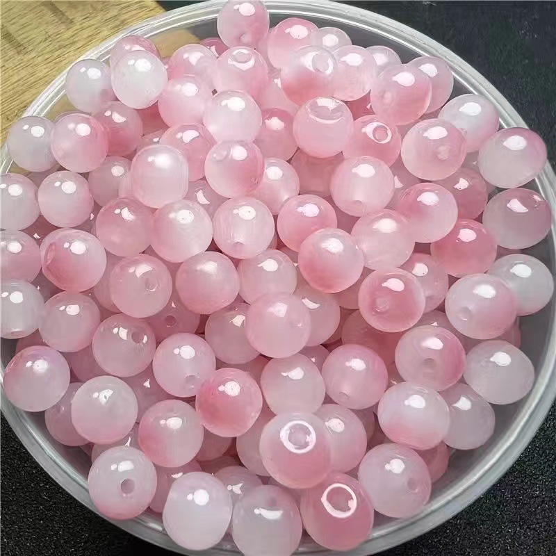 500 pcs 8mm bodhi bead playing bracelet hand toy jade bead round beads diy bead accessories necklace curtain scattered beads Item Picture