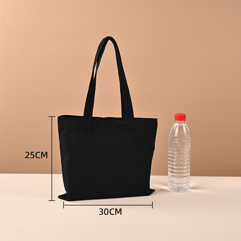 canvas bag customized ins advanced sensitive printing logo blank canvas bag cultural and creative training tutorial class environmental protection handbag full figure