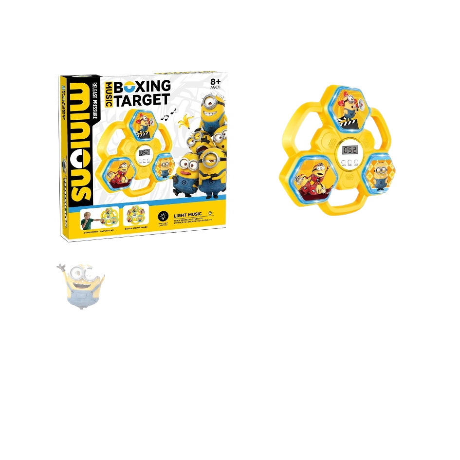 Cross-border e-commerce bestseller rhythm music boxing wall target, home children's Mario Minion Pikachu boxing trainer, stress-relieving exercise, physical fitness, intelligent boxing training machine Item Picture