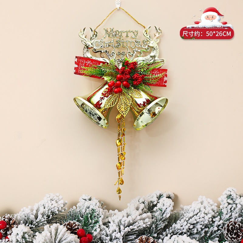christmas bell christmas tree hanging piece pendant wall hanging decoration door hanging ceiling decoration dress up garland decoration supplies Application Scenario