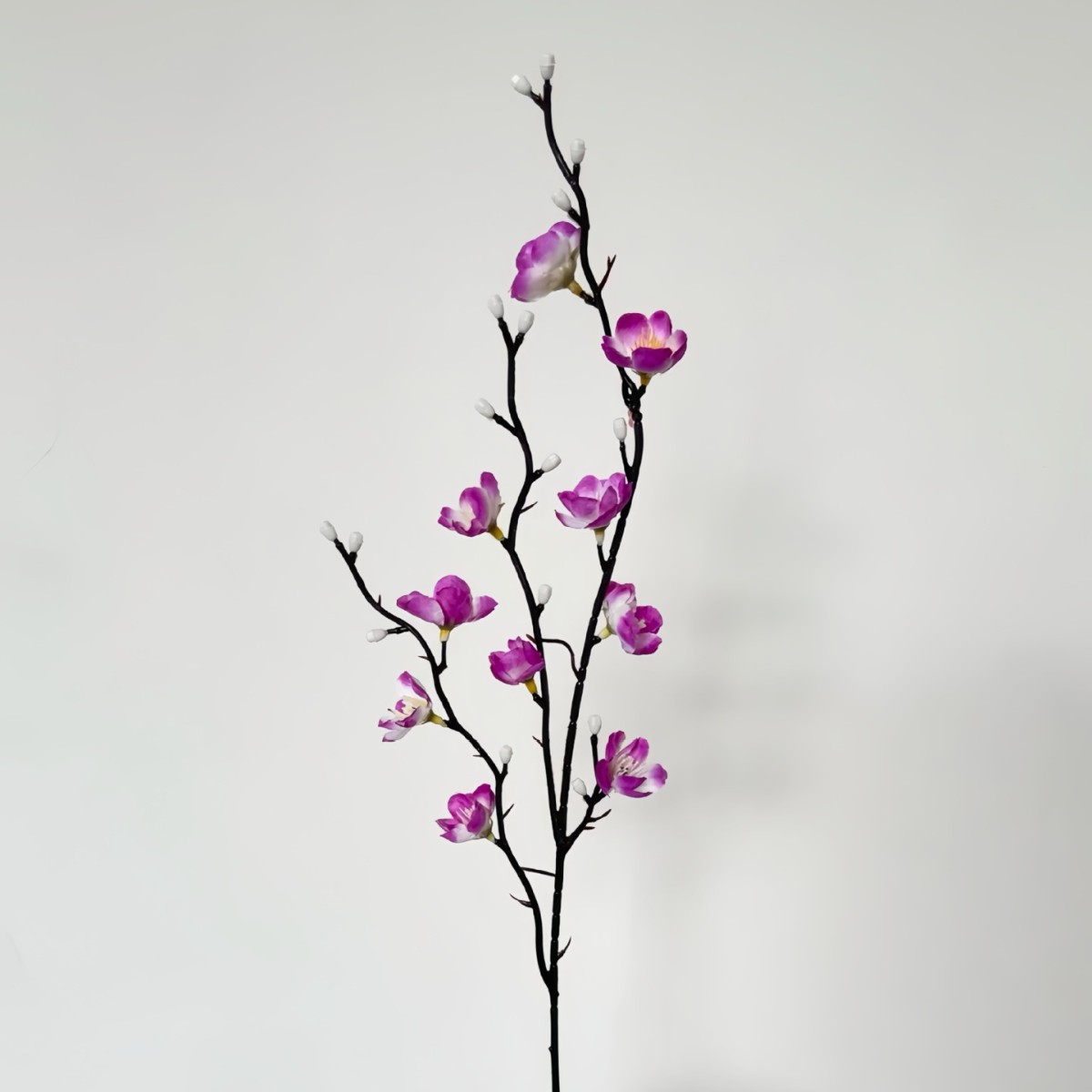 cross-border hot selling 55cm single plum blossom white mini wintersweet artificial flower artificial flowers chinese household decorations arrangement full figure