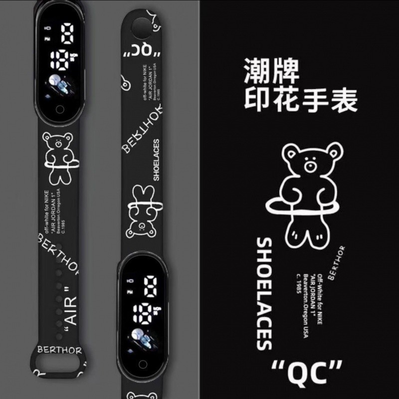upgraded clow m student watch ins style sports waterproof children student cinnamoroll babycinnamoroll luminous children's bracelet details Picture