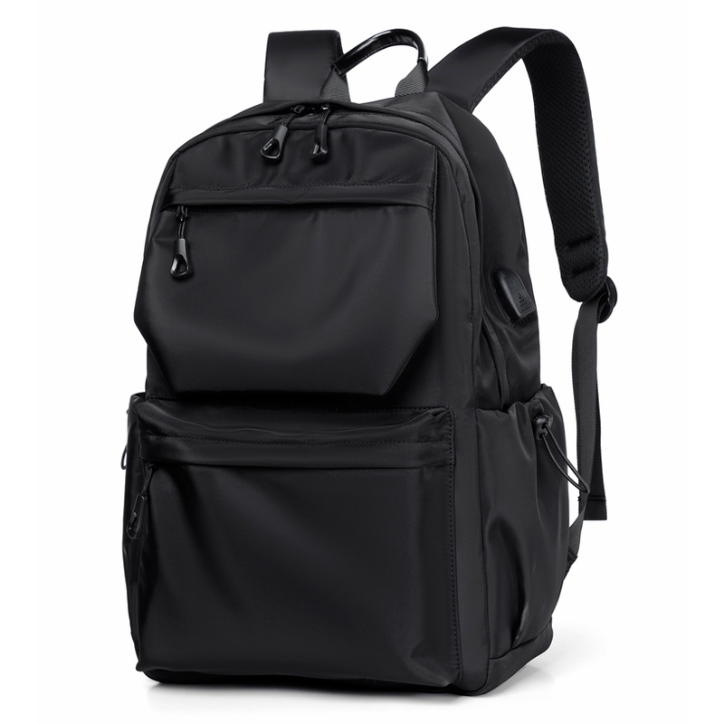 trendy brand backpack male junior high school student high school and college student schoolbag large capacity travel bag casual computer backpack male bag Item Picture
