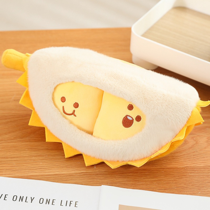 decompression durian doll plush toy emulational creative reward tearable removable fruit doll birthday gift Item Picture