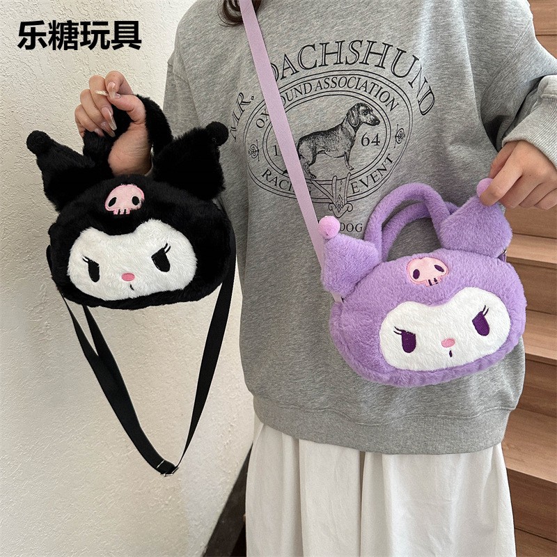 bag japanese style melody soft girl one-shoulder clow m cute plush cute girl heart messenger bag handbag batch cartoon full figure