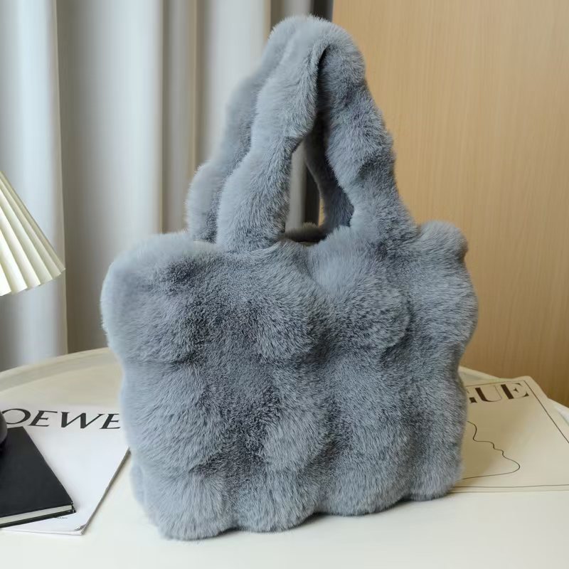 cross-border plush bag crossbody bag ladies new korean handbag bubble bag Specification drawing