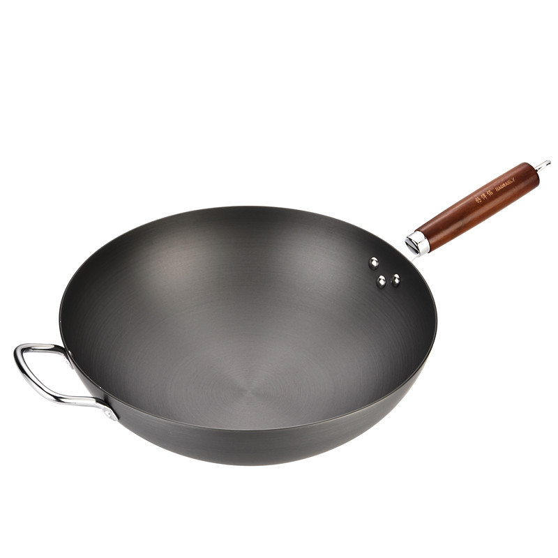 factory production an aluminum pot hard oxidation non-stick pan pot wholesale flat bottom garden bottom frying pan meeting sale gift details Picture