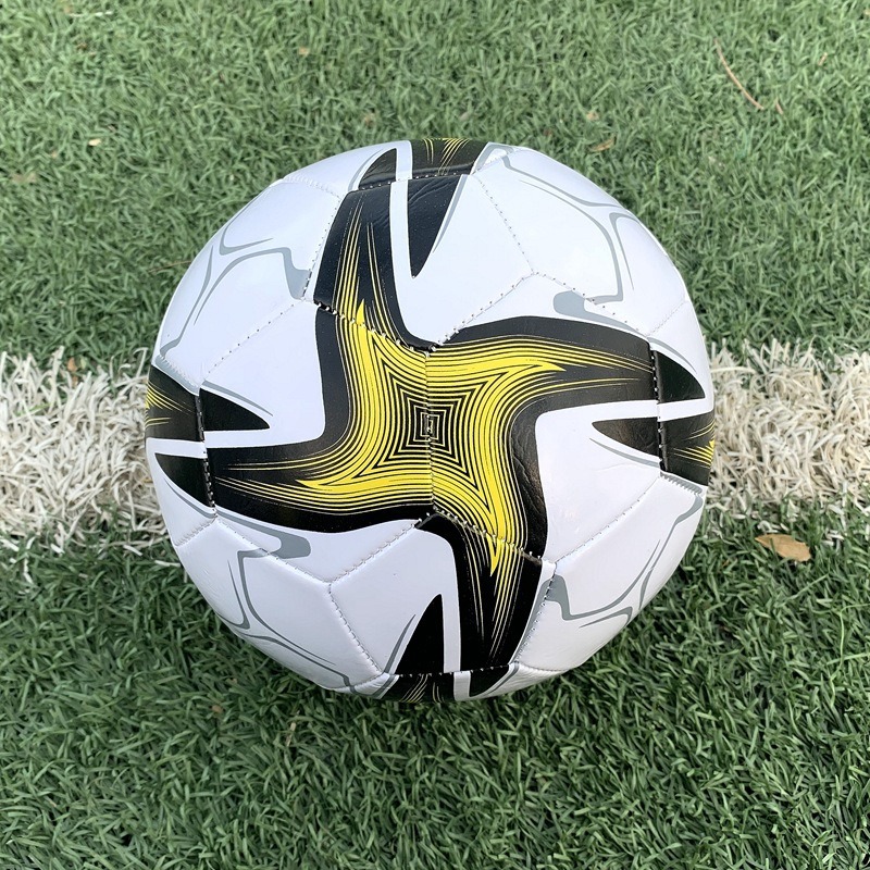 no. 5 pvc football machine sewing black and white world cup campus training competition thickened adult student children wholesale veneer Item Picture