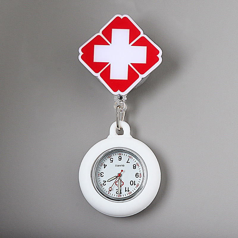 luminous nurse's watch women's exam cute pocket student doctor pocket watch retractable clip-on waterproof chest pocket watch full figure