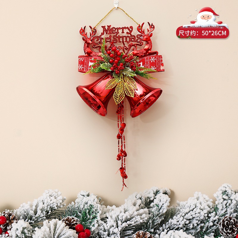 christmas bell christmas tree hanging piece pendant wall hanging decoration door hanging ceiling decoration dress up garland decoration supplies Item Picture