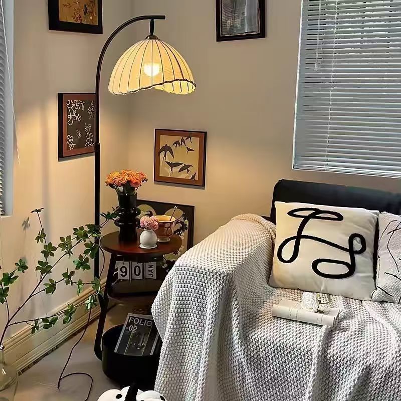floor lamp antique style bedroom bedside table integrated grapefruit lamp living room sofa atmosphere coffee table fishing lamps Specification drawing