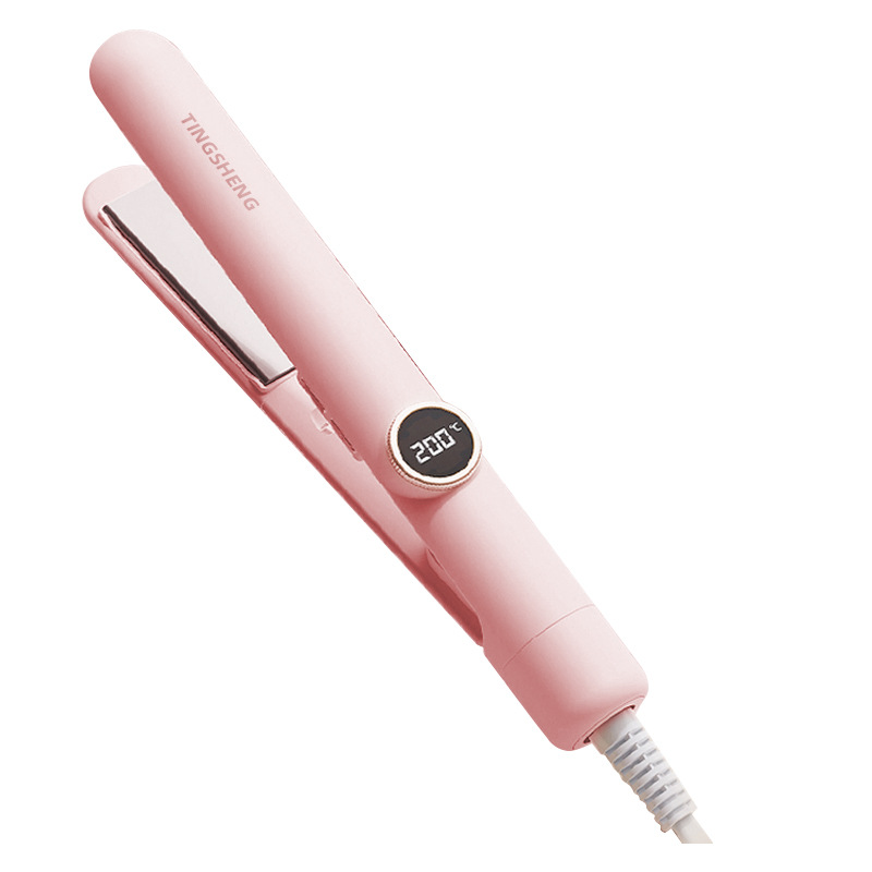 chigo splint hair straightener for curling or straightening shaping anion small mini portable hair straighter female hair curler details Picture