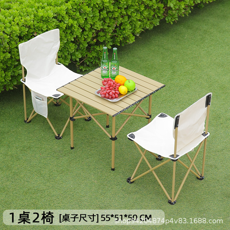 outdoor folding table egg roll table stall portable camping table and chair set picnic chair full set instrument supplies Specification drawing