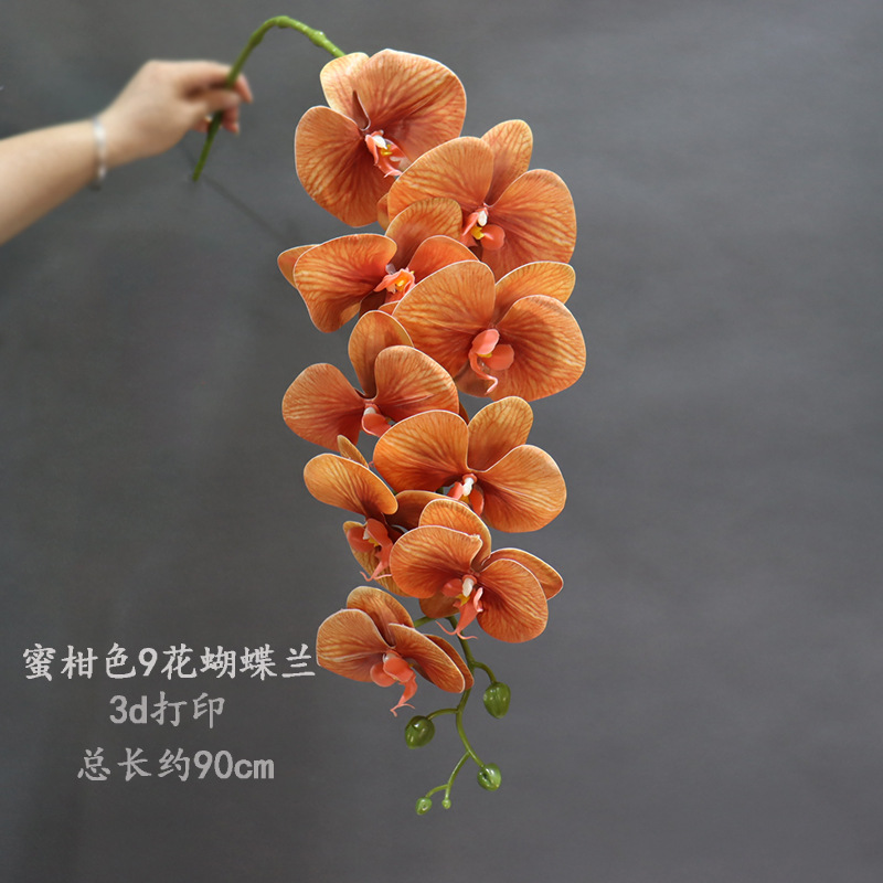 wedding flower arrangement multi-color cion phalaenopsis cloth phalaenopsis emulational flower decoration wedding ceremony layout flower silk flower material full figure