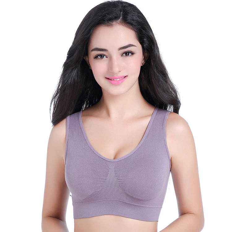 zero binding underwear large size without steel ring seamless adjustment bra one piece thin exercise yoga underwear bra Application Scenario