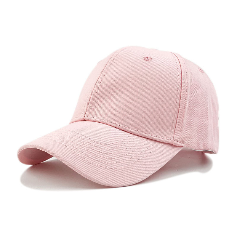 new light board hard top cotton baseball cap simple sun-proof advertising embroidery hat solid color peaked cap wholesale Item Picture
