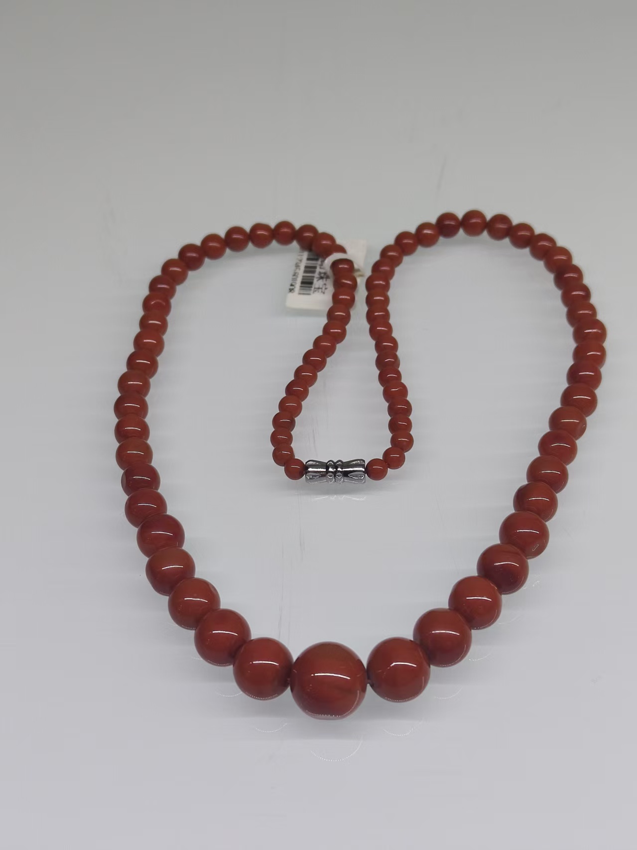 天然云南凉山南红圆珠项链  时尚塔珠项链