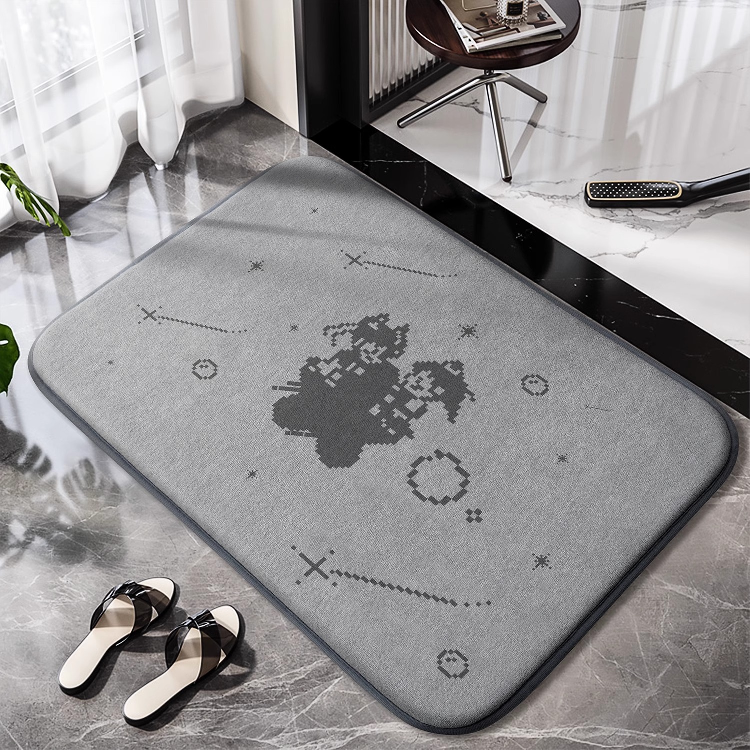 toilet absorbent floor mat 2025 new bathroom mat non-slip entrance door mat thick memory foam toilet mat Item Picture